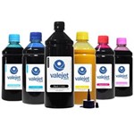 Ficha técnica e caractérísticas do produto Kit 6 Tintas Sublimáticas para Epson L1300 | L-1300 Bulk Ink Black 1 Litro Coloridas 500ml