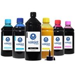 Ficha técnica e caractérísticas do produto Kit 6 Tintas Sublimáticas para Epson L1800 | L-1800 Bulk Ink Black 1 Litro Coloridas 500ml