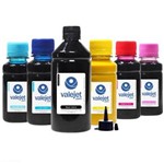 Ficha técnica e caractérísticas do produto Kit 6 Tintas Sublimáticas para Epson L800 | L810 | L850 Bulk Ink Black 500ml Coloridas 100ml
