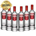 Ficha técnica e caractérísticas do produto Kit 6 Vodka Smirnoff 600ml