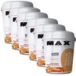 Kit 6x Pasta de Amendoim Crocante - 1005kg - Max Titanium