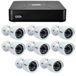 Ficha técnica e caractérísticas do produto Kit 8 Câmeras de Segurança HD 720p Giga Security GS0016 + DVR Giga Security Multi HD + Acessórios