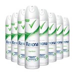 Ficha técnica e caractérísticas do produto Kit 8 Desodorante Aerosol Rexona Feminino Bamboo