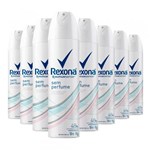 Ficha técnica e caractérísticas do produto Kit 8 Desodorante Aerosol Rexona Feminino Sem Perfume 90g