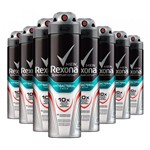 Ficha técnica e caractérísticas do produto Kit 8 Desodorante Aerosol Rexona Men Antibacterial Fresh 90g