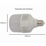 Ficha técnica e caractérísticas do produto Kit 5 Lâmpadas Super Bulbo LED 25W Branco Frio E27 Bivolt