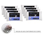Ficha técnica e caractérísticas do produto Kit 8 Travesseiros Antialergico Viscoelastico Nasa Admirare