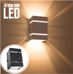 Ficha técnica e caractérísticas do produto Arandela Preta + LED 5W 3000K Luminária Externa Parede Muro 2 Focos Frisos Fachos St327 - Starlumen