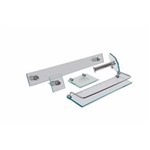 Ficha técnica e caractérísticas do produto Kit Acessório para Banheiro 5 Peças Vidro Incolor