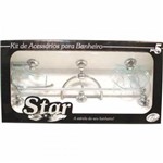 Ficha técnica e caractérísticas do produto Kit Acessórios para Banheiro Star Cristal 5 Peças - Star