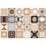 Ficha técnica e caractérísticas do produto Kit Adesivo de Azulejo Mosaic Bege 15x15cm 24 Peças Inspire