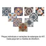 Ficha técnica e caractérísticas do produto Kit Adesivo de Azulejo Mosaico Colorido 20x20cm 24 Peças Inspire