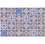 Ficha técnica e caractérísticas do produto Kit Adesivo de Azulejo Português Azul 15x15cm 24 Peças Inspire