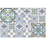 Ficha técnica e caractérísticas do produto Kit Adesivo de Azulejo Tendence Azul 15x15cm 24 Peças Inspire