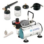 Ficha técnica e caractérísticas do produto Kit Aerógrafo + Compressor Comp-1 Wimpel