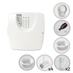 Ficha técnica e caractérísticas do produto Kit Alarme Residencial Bopo 6 Sensores com Fio Discadora
