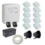 Ficha técnica e caractérísticas do produto Kit Alarme Residencial / Comercial 10 Sensores de Abertura Sem Fio com Discadora Telefônica- ECP