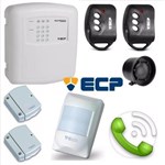 Ficha técnica e caractérísticas do produto Kit Alarme Residencial Comercial Ecp Alard Max Sem Fio com 03 Sensores