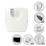 Ficha técnica e caractérísticas do produto Kit Alarme Residencial ou Comercial 7 Sensores Sem Fio Bopo com Discadora e Bateria para Backup
