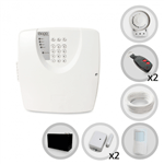 Ficha técnica e caractérísticas do produto Kit Alarme Residencial ou Comercial 3 Sensores Sem Fio Bopo com Discadora e Bateria para Backup