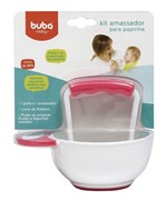 Ficha técnica e caractérísticas do produto Kit Amassador de Papinha Rosa - Buba Baby