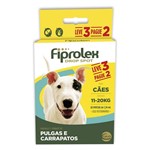 Ficha técnica e caractérísticas do produto Kit Antipulgas Ceva Cães de 11 Até 20kg Fiprolex Drop Spot Leve 3 Pague 2