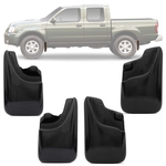 Ficha técnica e caractérísticas do produto Kit Apara Barro Lameira Protetor Nissan Frontier 2003 2004 2005 2006 2007 Preto 4 Peças