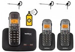 Ficha técnica e caractérísticas do produto Kit Aparelho Telefone TS 5150 Bina 2 Linhas 2 Ramal Headset - Intelbras