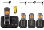 Ficha técnica e caractérísticas do produto Kit Aparelho Telefone TS 5150 Bina 2 Linhas 3 Ramal Headset - Intelbras