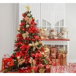 Ficha técnica e caractérísticas do produto Kit Árvore de Natal Decorada 150cm C/ 43 Enfeites