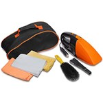 Ficha técnica e caractérísticas do produto Kit Aspirador para Carro Preto C/ Laranja - Quickauto