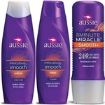 Ficha técnica e caractérísticas do produto Kit Aussie - Shampoo e Condicionador Smooth 400 ML + Mascara Smooth 236 ML