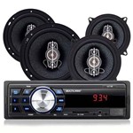Kit Automotivo - Auto Radio Mp3 One USB + 4 Alto-falantes - Au954
