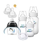 Ficha técnica e caractérísticas do produto Kit Avent Classic+ 6pçs Mamadeira Copo Chupeta Bico