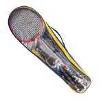 Ficha técnica e caractérísticas do produto Kit Badminton 4 Raquetes 2 Petecas 1 Rede 1 Suporte + Bolsa Vollke
