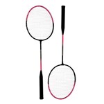 Ficha técnica e caractérísticas do produto Kit Badminton com 2 Raquetes e 2 Petecas - Art Sport