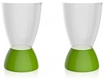 Ficha técnica e caractérísticas do produto Kit 2 Banquetas Argo Assento Cristal Base Color Verde - Im In