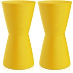 Ficha técnica e caractérísticas do produto Kit 2 Banquetas Dub Color Amarelo