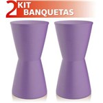 Ficha técnica e caractérísticas do produto Kit 2 Banquetas Dub Color - Lilás