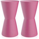 Ficha técnica e caractérísticas do produto Kit 2 Banquetas Dub Color Rosa