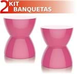 Ficha técnica e caractérísticas do produto Kit 2 Banquetas Hydro Color Rosa