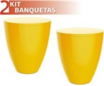 Ficha técnica e caractérísticas do produto Kit 2 Banquetas Moly Color Amarelo