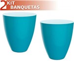 Ficha técnica e caractérísticas do produto Kit 2 Banquetas Moly Color Azul