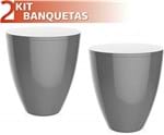 Ficha técnica e caractérísticas do produto Kit 2 Banquetas Moly Color Cinza