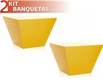 Ficha técnica e caractérísticas do produto Kit 2 Banquetas Neo Color Amarelo