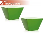 Ficha técnica e caractérísticas do produto Kit 2 Banquetas Neo Color Verde