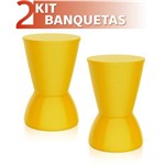 Ficha técnica e caractérísticas do produto Kit 2 Banquetas Nick Color Amarelo