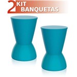 Ficha técnica e caractérísticas do produto Kit 2 Banquetas Nick Color Azul