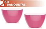 Ficha técnica e caractérísticas do produto Kit 2 Banquetas Oxy Color Rosa