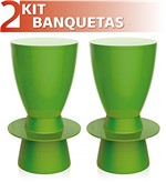 Ficha técnica e caractérísticas do produto Kit 2 Banquetas Tin Color Verde